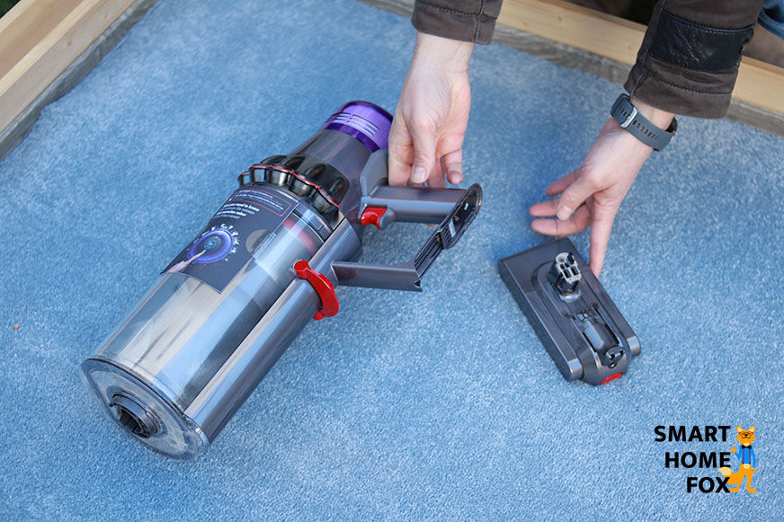 Akku eines Dyson Saugers